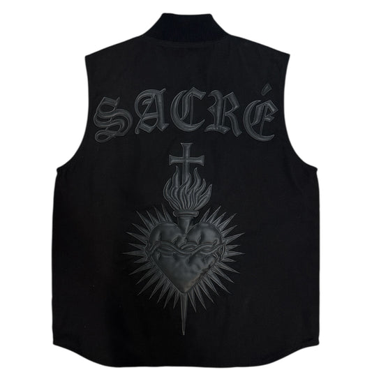 001 Canvas/Leather Vest