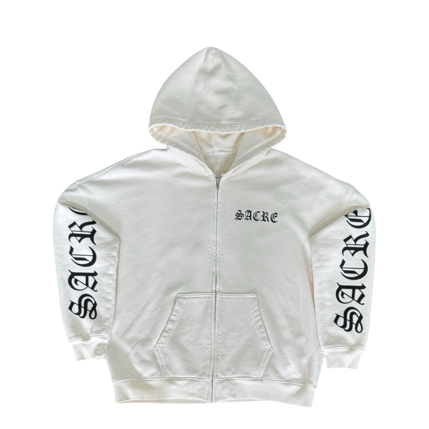 003 Sacré white Zip up