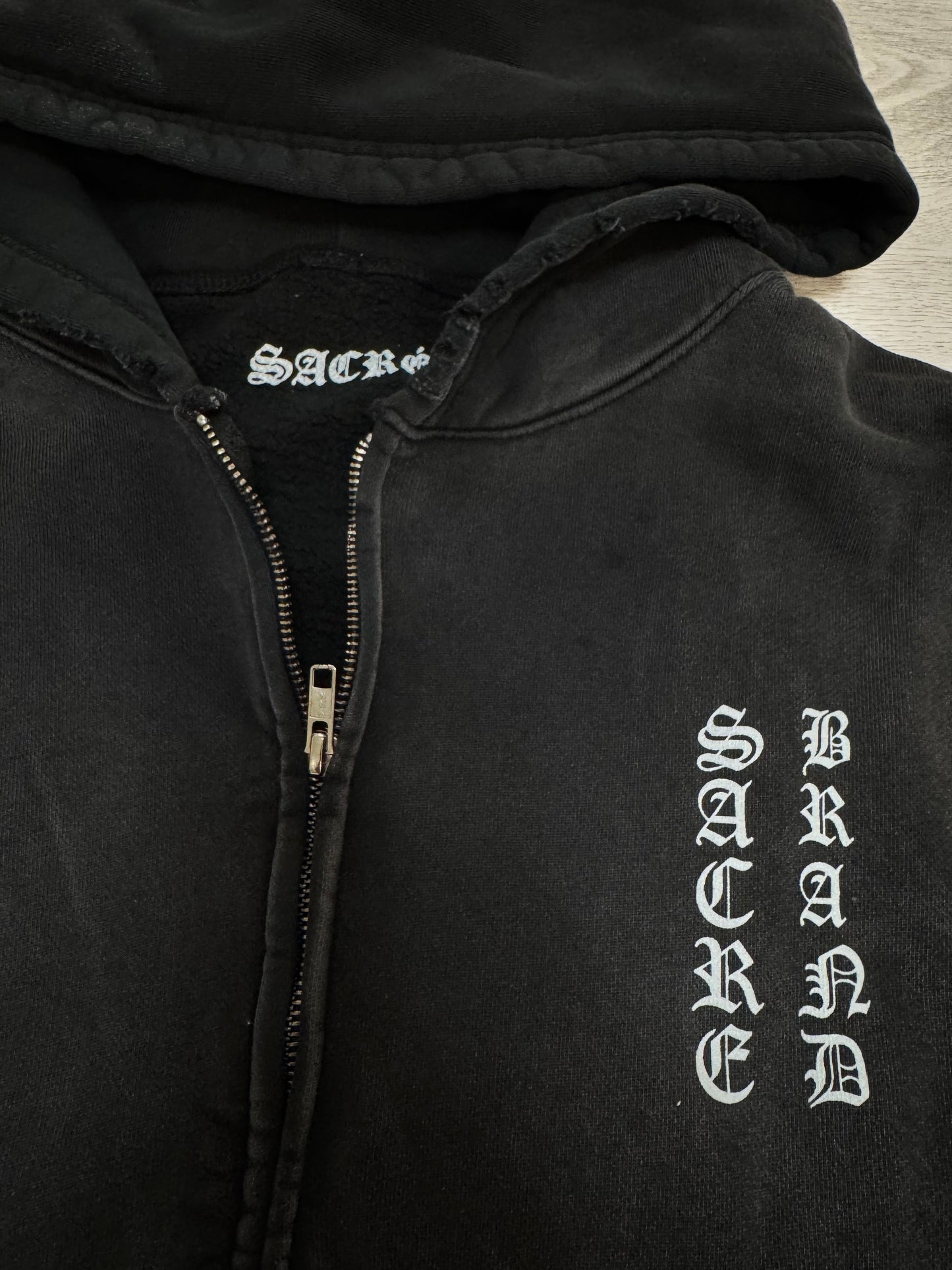 0005 SACRÉ Vintage Zip Hoodie Version 2