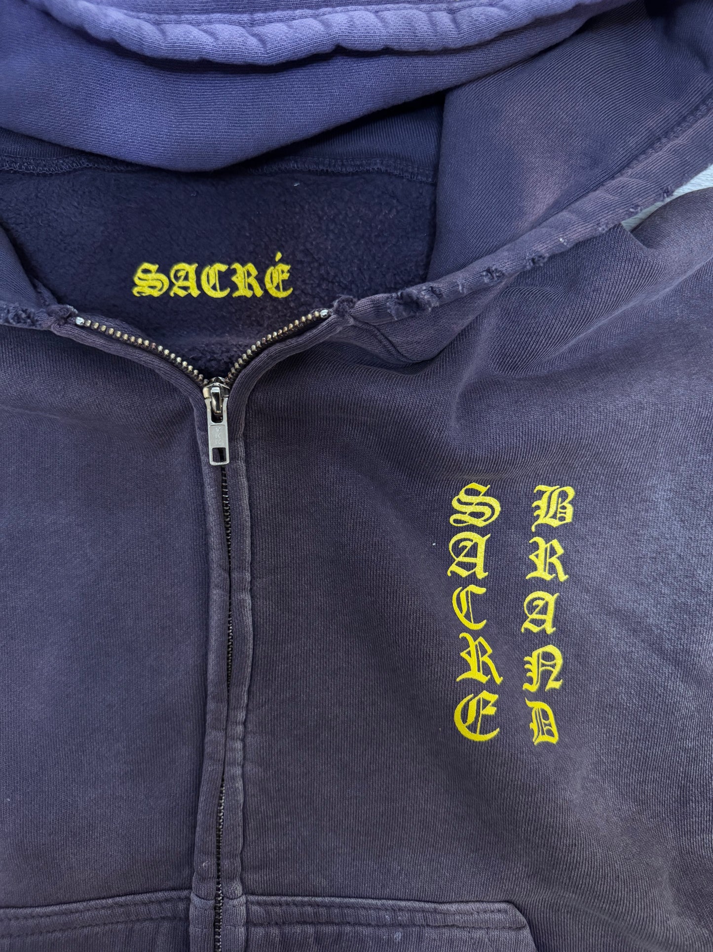 0004 SACRÉ Vintage Zip Hoodie Version 2